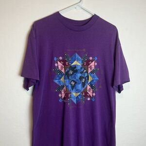TSI Vintage Peace It Together Purple T-Shirt Size XL Made In USA